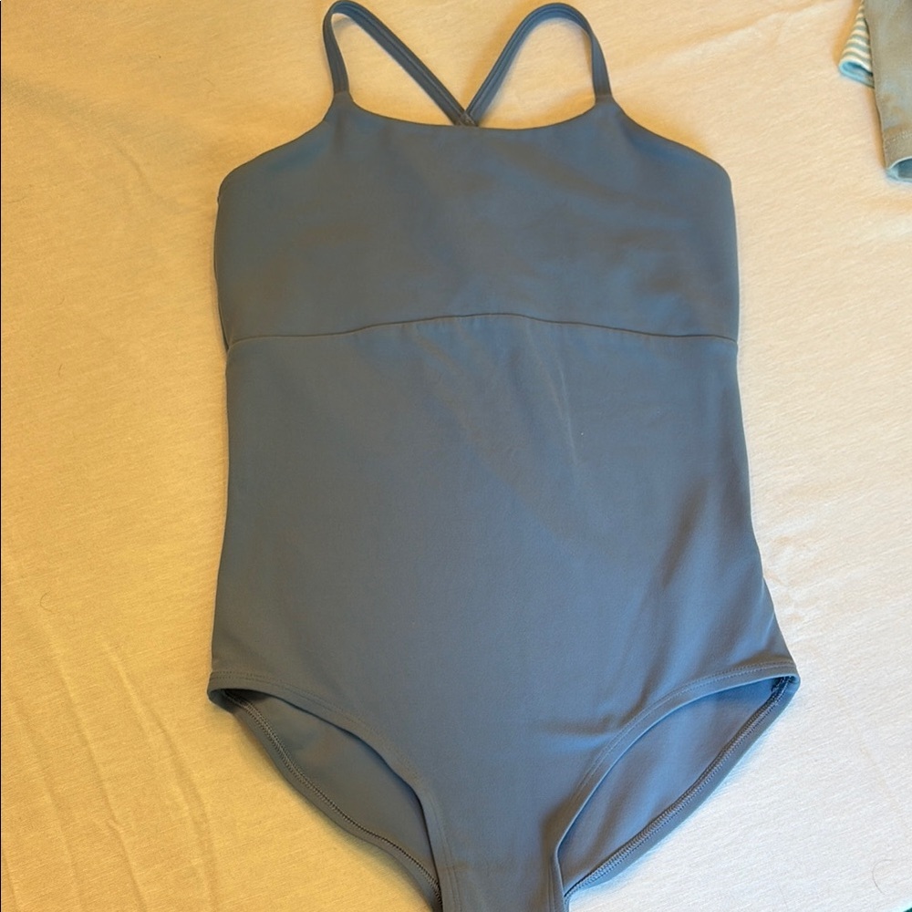 Athleta Girls Slate Blue One-Piece Leotard